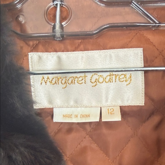 Elegant Brown Embroidered Cape by [Margaret Godfrey] - Picture 2 of 10